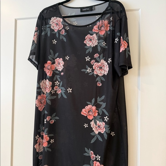 MINKPINK Dresses & Skirts - 🌸 MinkPink Sheer Floral Tunic Dress / Top 🌸